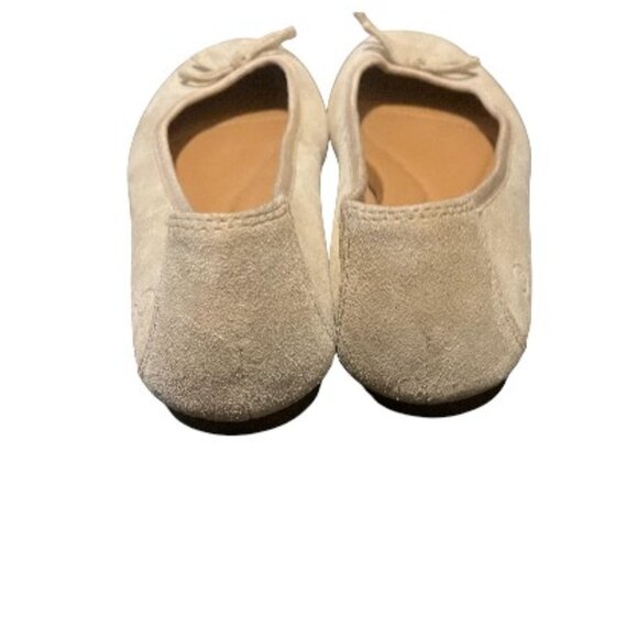 BORN NUBUCK SUEDE SLIP ON BALLET FLATS - Picture 3 of 4